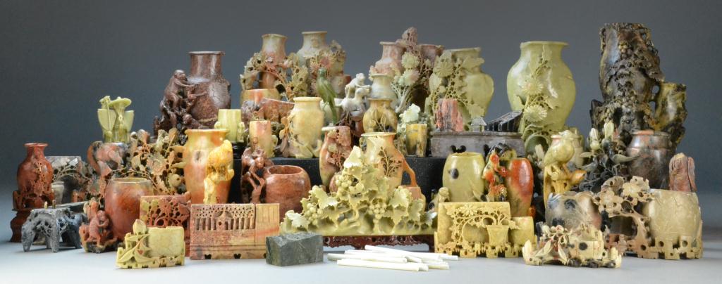 (90+) Pcs. Chinese Carved
