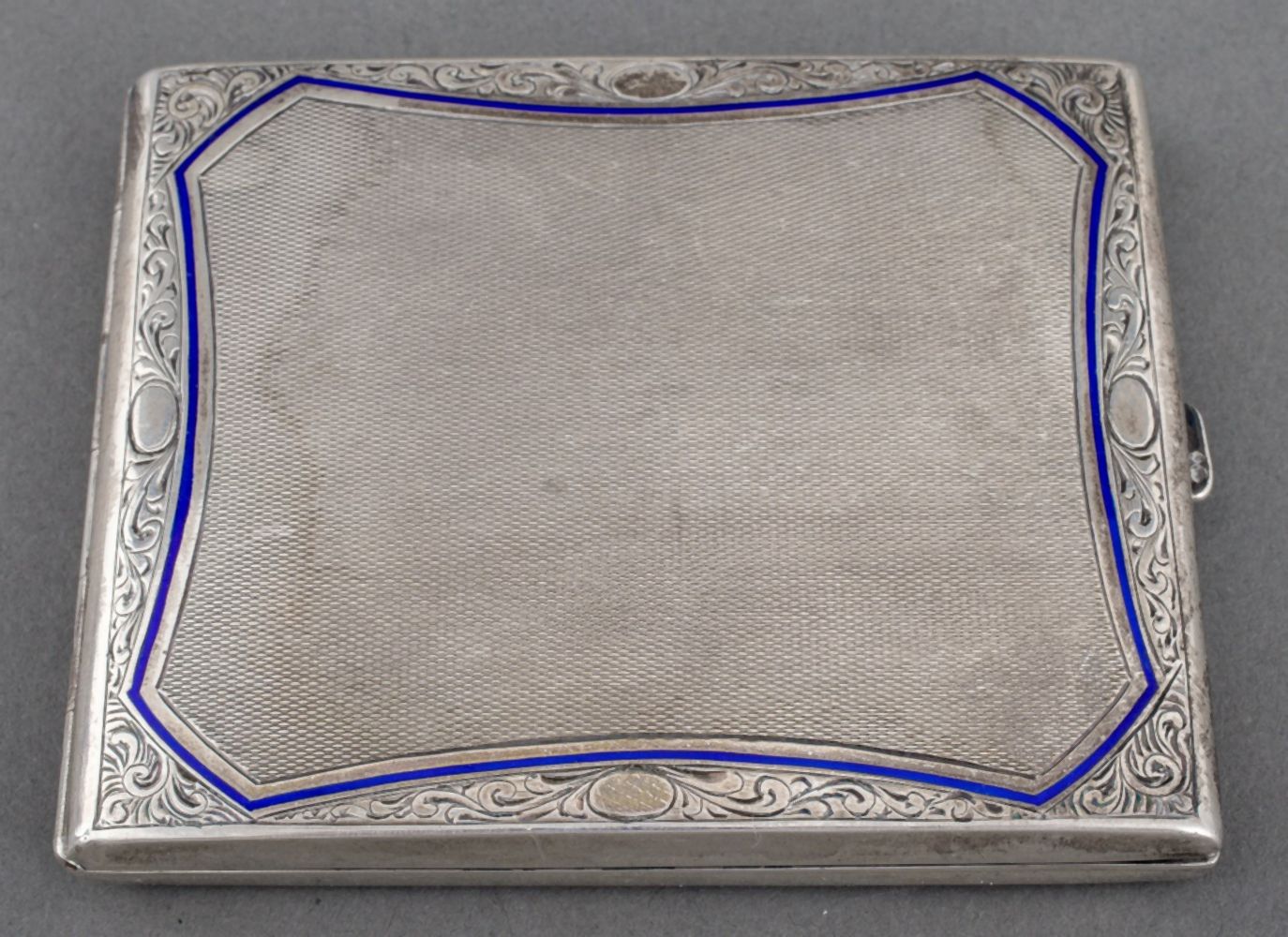 900 SILVER & COBALT ENAMEL