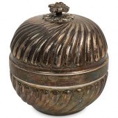 900 SILVER ROUND COVERED BOXDE