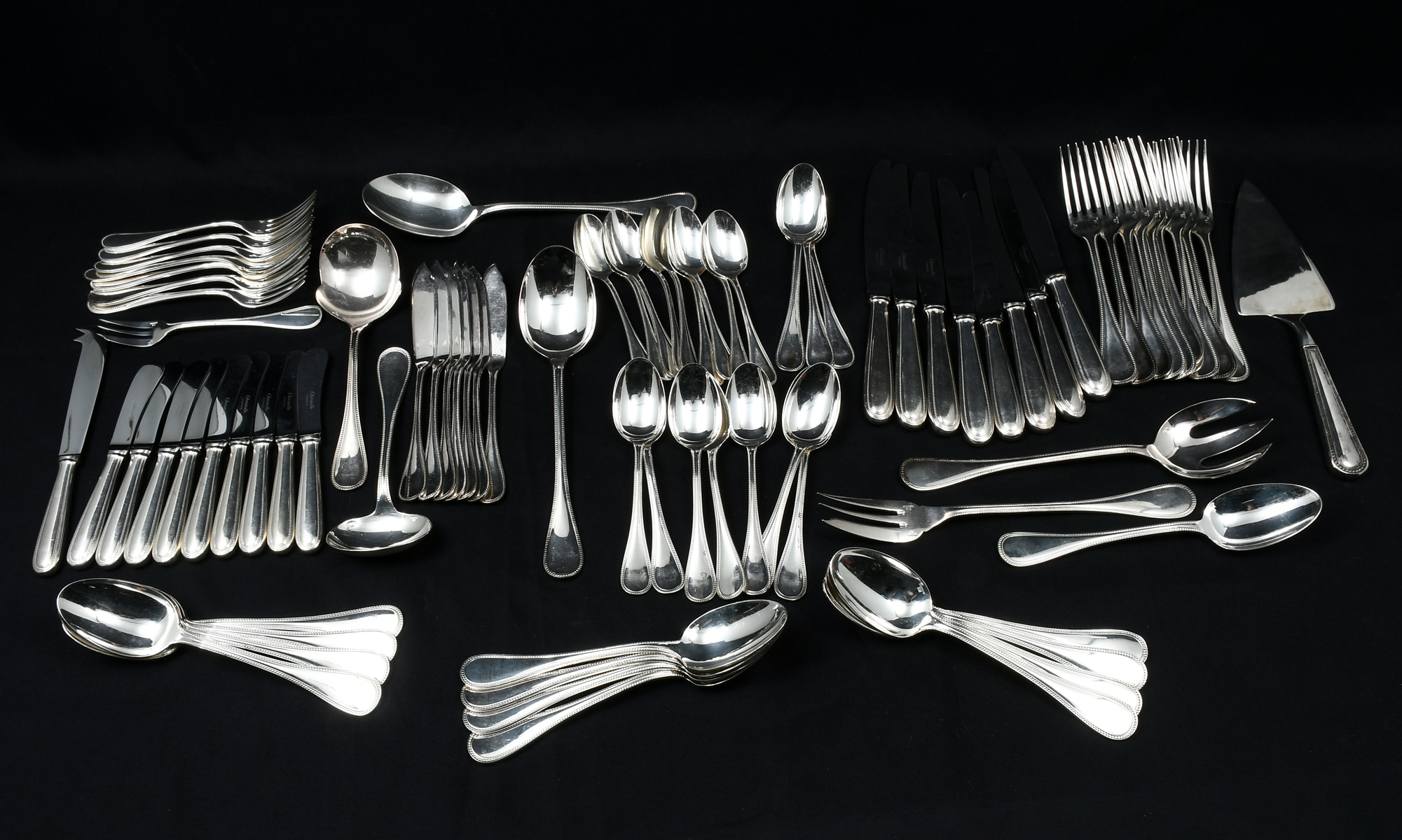 91 PC. CHRISTOFLE SILVERPLATE
