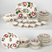 (91) Pcs Adams Rose ironstone