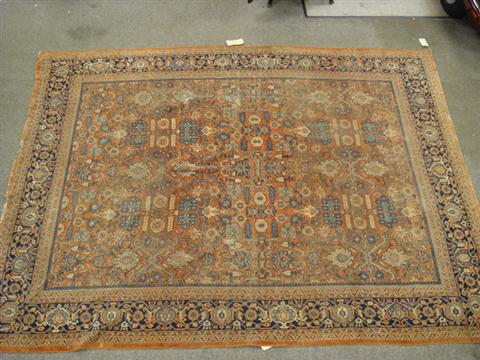 9.2 x 11.11 Mahal, worn Estimate