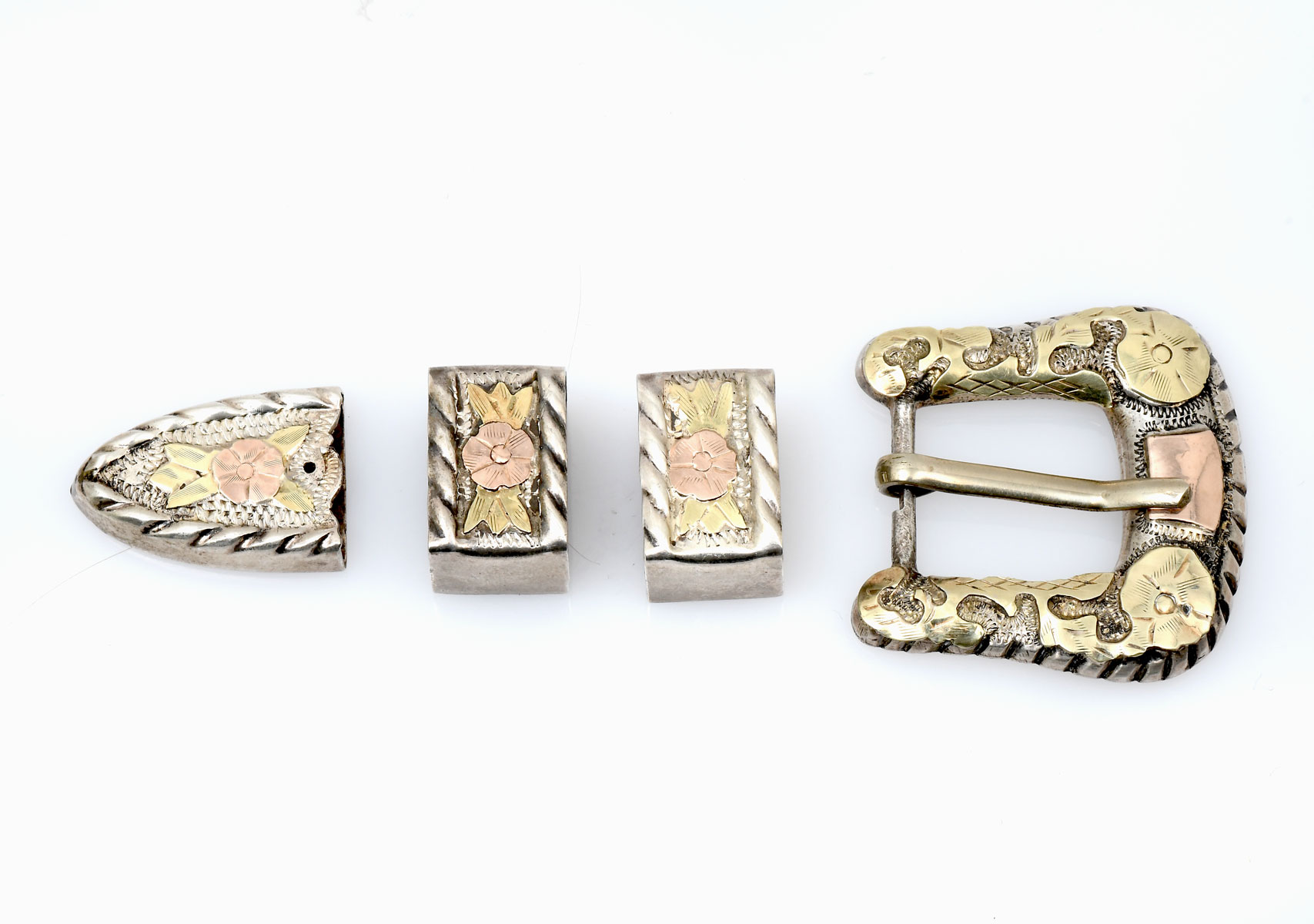 925 & 18K RANGER BUCKLE SET: