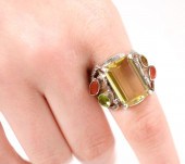 925 LEMON QUARTZ, CITRINE, PER