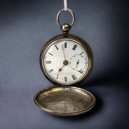 925 silver full hunter pocket watch