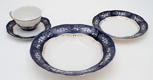 93 PIECE ZSOLNAY SET OF CHINA