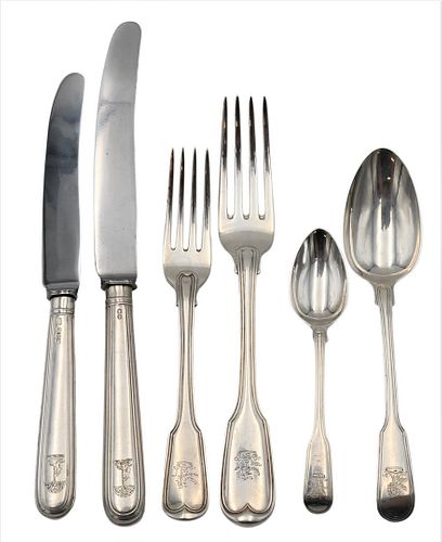 94 PIECE ENGLISH SILVER FLATWARE