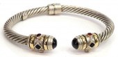 950 SILVER & 18K GOLD HINGED T