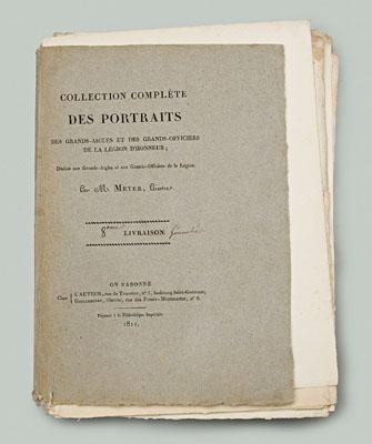 97 French military engravings: hand