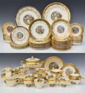 (99) COURTING SCENE GILT PORCE