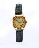 9CT ROLEX OYSTER CUSHION CASED