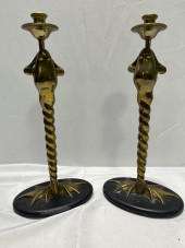 9H2074 PAIR CHAPMAN 19" BRASS