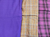 9lbs of Vintage Wool Plaid. Gr