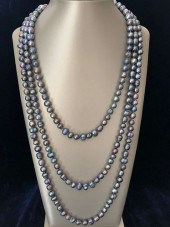 9MM - 12MM BAROQUE BLACK PEACO