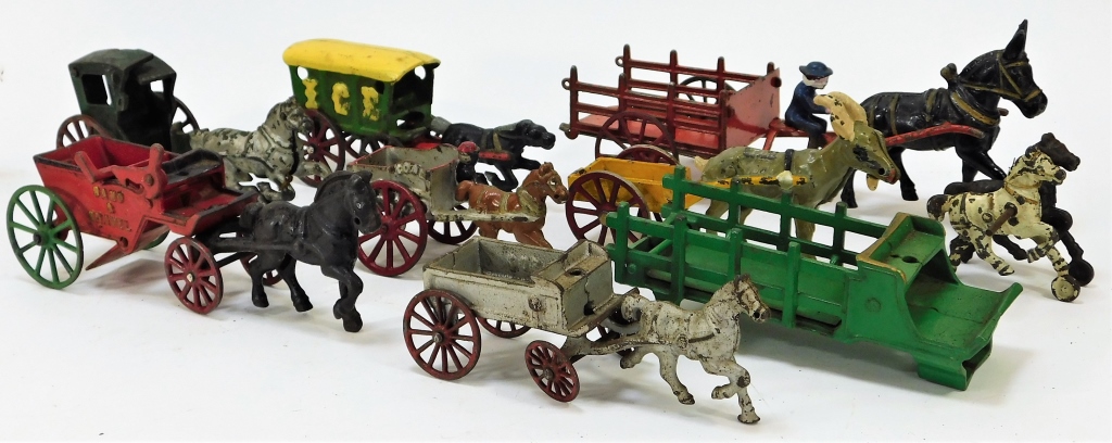 9PC AMERICAN CAST IRON HORSE
