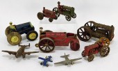 9PC ARCADE CAST IRON TRACTORS