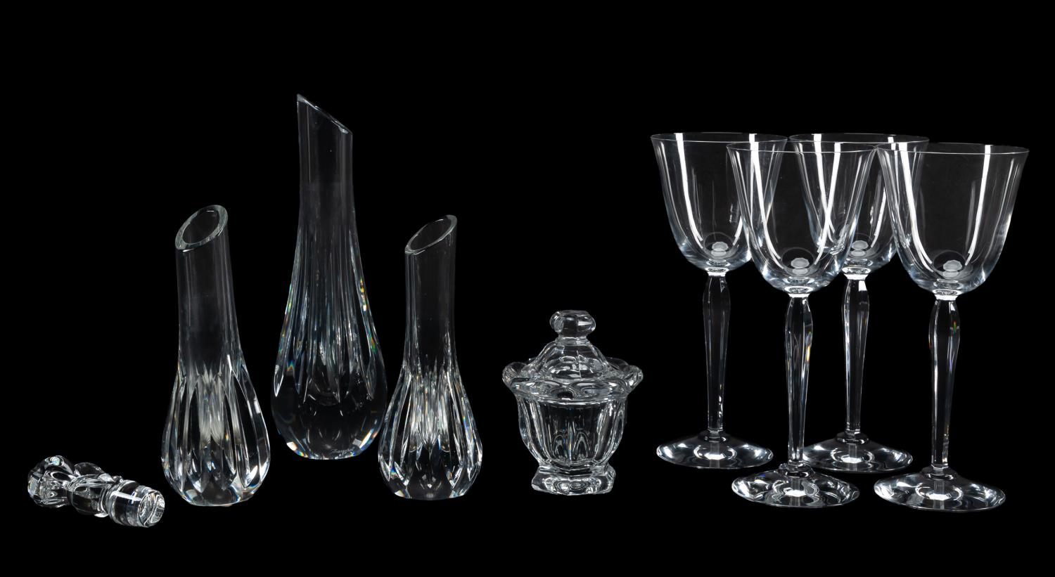 9PC BACCARAT CRYSTAL