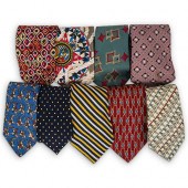(9PC) DESIGNER TIE COLLECTIOND