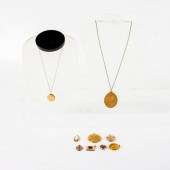 9PC GOLD FILLED AND PLATED LOC