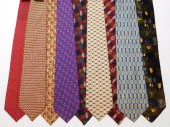 9PC HERMES GIVENCHY BURBERRY &