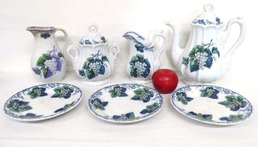 9PC JACOB FURNIVAL CO IRONSTONE