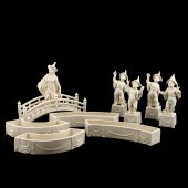 9PC, MOTTAHDEH CHINOISERIE FIG