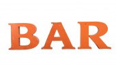 9PC ORANGE ALUMINUM 'BAR BAR'