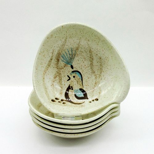 9PC RED WING POTTERY BOWLS, BOB