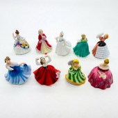 9PC ROYAL DOULTON MINI NEW PRE