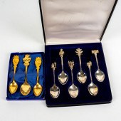 9PC SILVER AND GOLD PLATED ROY