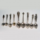 9PC STERLING SILVER NATIVE AME