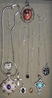 9PC STERLING SILVER SEMI & PRE