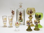 9PC STIEGEL STYLE BOHEMIAN ART