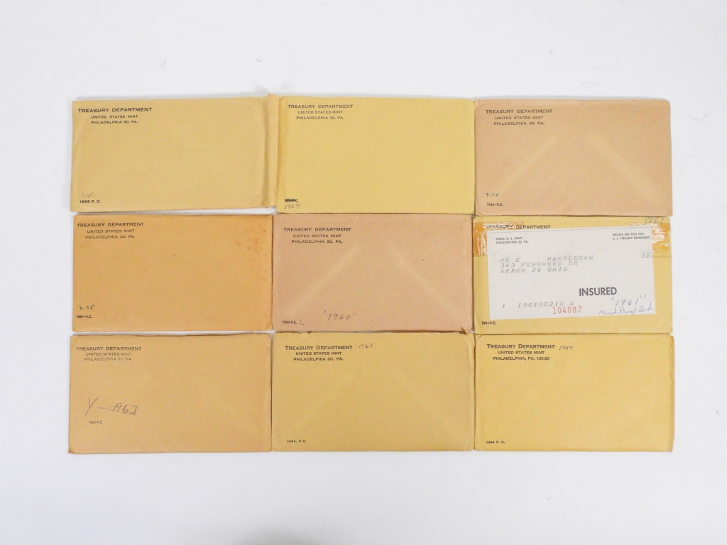 9PC UNITED STATES SILVER PROOF SETS