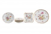 9PCS MEISSEN FLORAL PATTERN DI