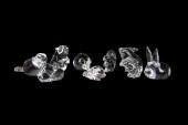 9PCS STEUBEN GLASS ANIMALS INC