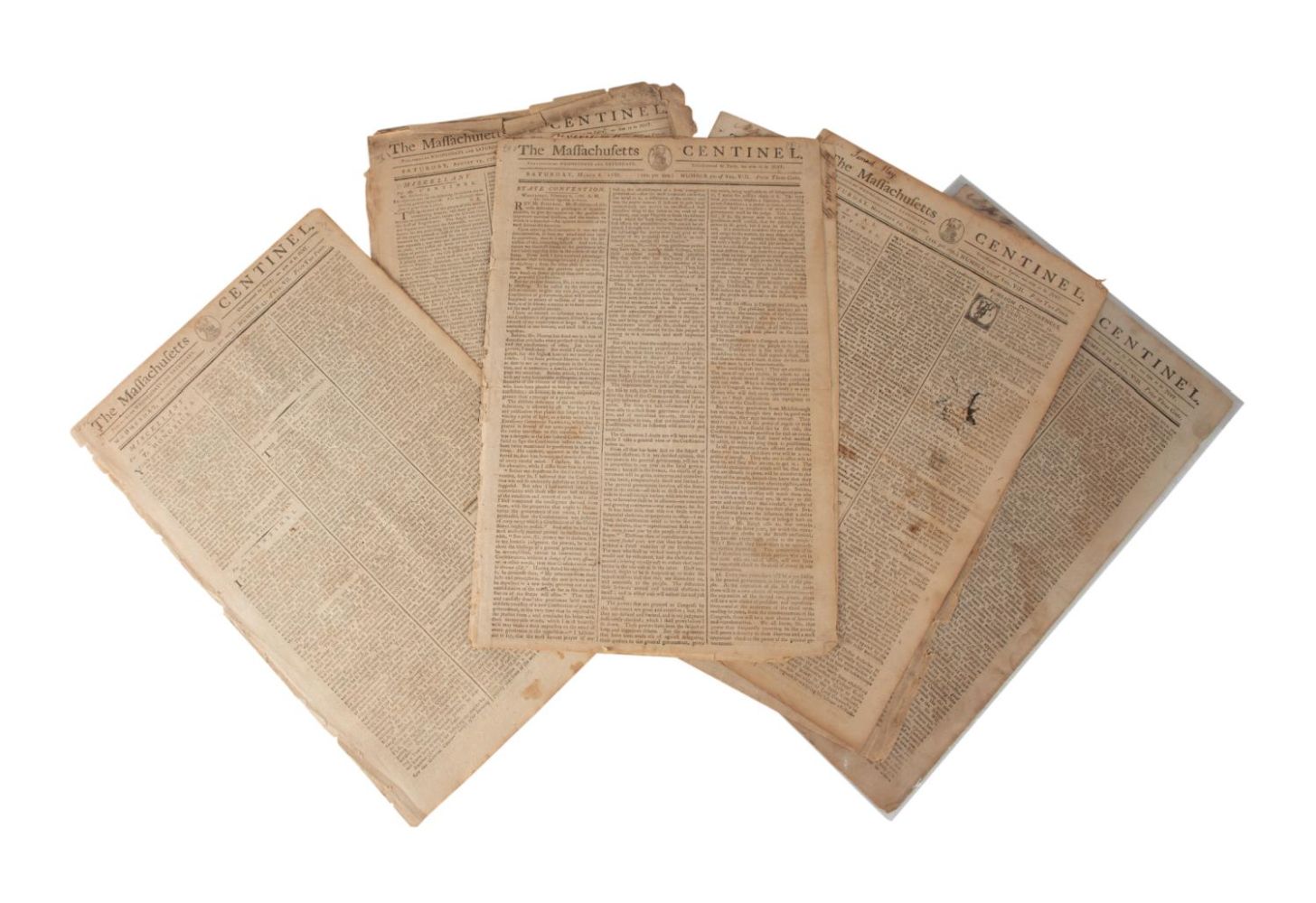 9PCS US CONSTITUTION, MASSACHUSETTS
