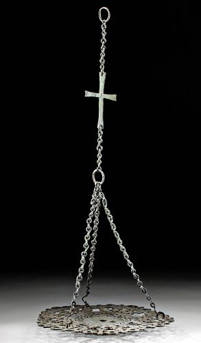 9TH C. BYZANTINE BRONZE HANGING