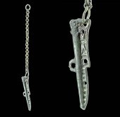 9TH C. VIKING BRONZE CHAPE OR