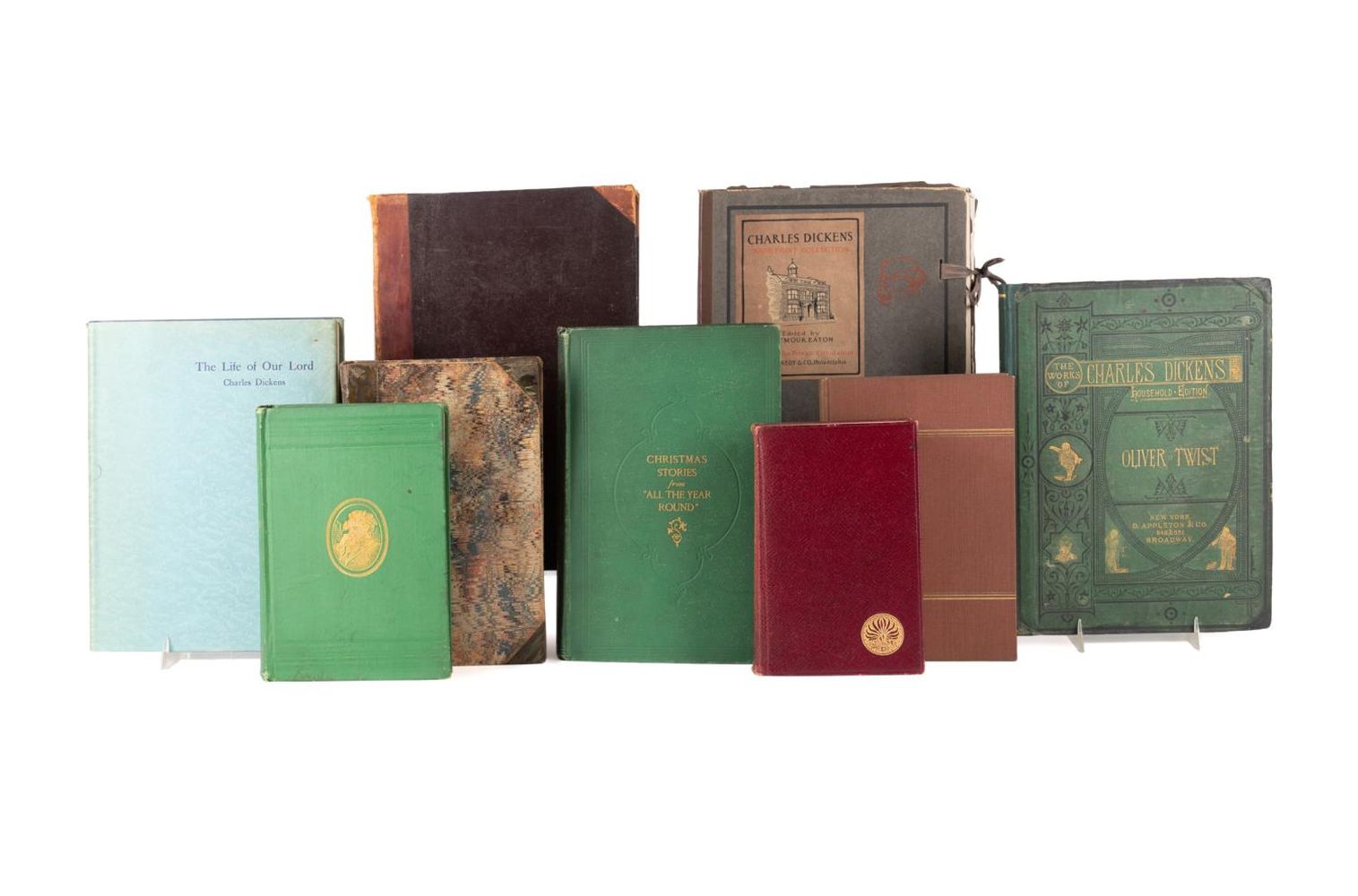 9VOL C. DICKENS BOOKS WITH EARLY