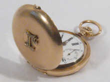 A 14 carat gold full hunter
