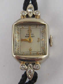 A 14 carat white gold diamond set
