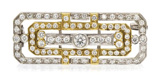A 14 Karat Gold and Diamond
