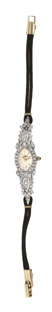 A 14 Karat Gold and Diamond Wa