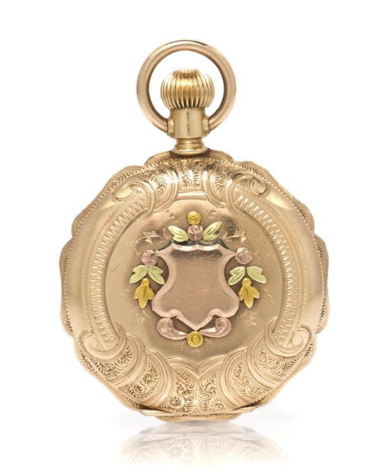 *A 14 Karat Rose Gold Pocket