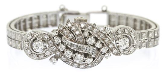 *A 14 Karat White Gold and