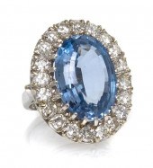 *A 14 Karat White Gold Simulat