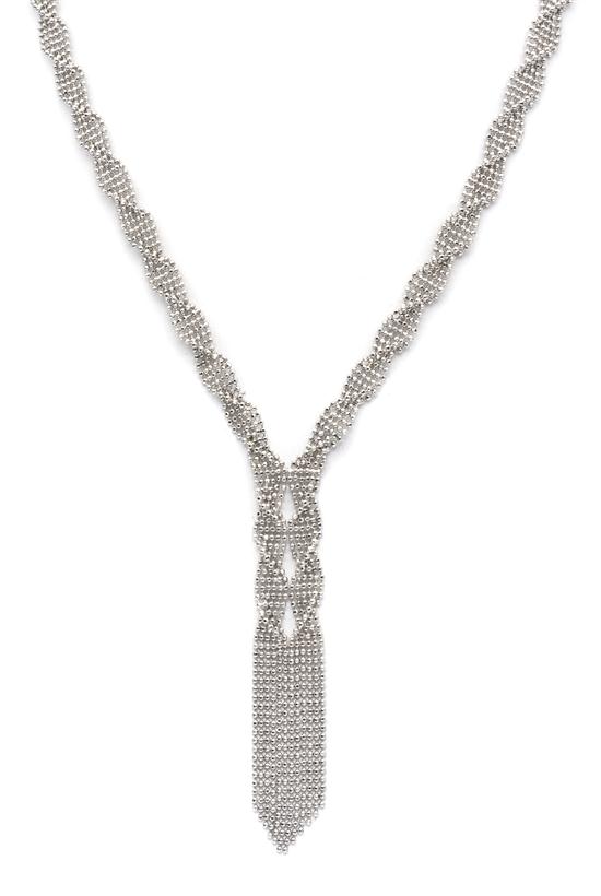 A 14 Karat White Gold Necklace