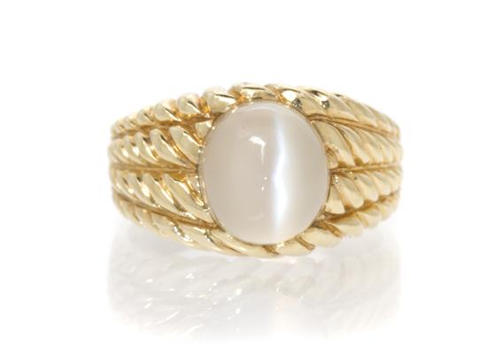 * A 14 Karat Yellow Gold and