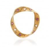 * A 14 Karat Yellow Gold Ruby